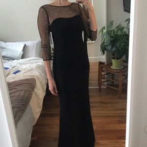 NWT Spring *2018* KARL LAGERFELD black gown